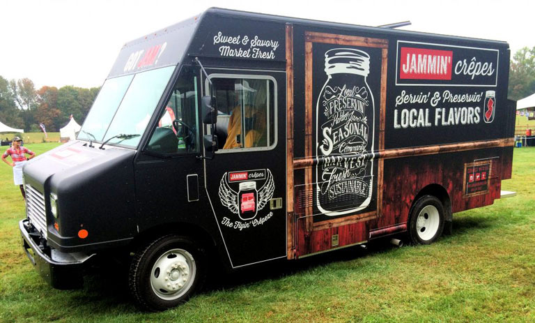 Image of a Jammin' Crepes food truck
